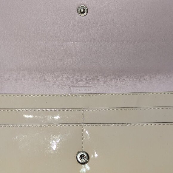 Coach White and Tan Wallet - Picture 2 of 3